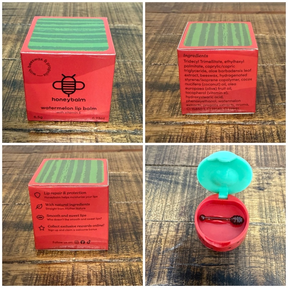 Set of 5 Honeybalms, Coconut, Menthol, Pineapple, Vanilla & Watermelon. - Picture 7 of 7